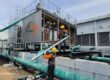 ACMV air handling unit with ductwork inside commercial facility Singapore