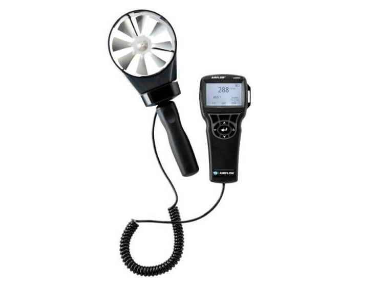 Air balancing meter used for ACMV airflow measurement in Singapore