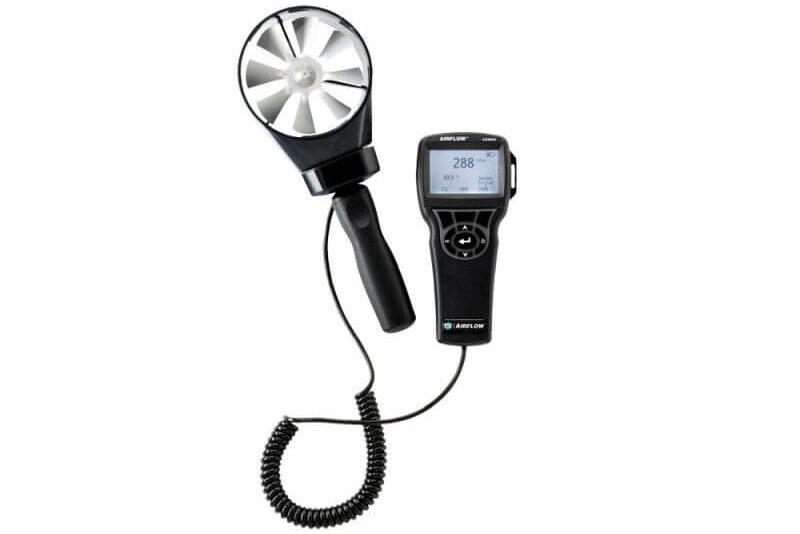 Air balancing meter used for ACMV airflow measurement in Singapore
