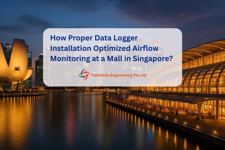 Data Logger Installation Optimized Airflow in Singapore Mall
