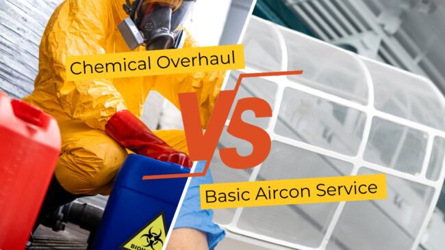 Chemical Overhaul vs Basic Aircon Service in Singapore